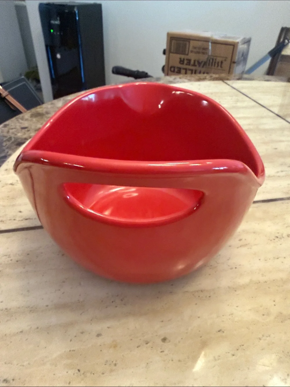 Rachael Ray Red Mixing Bowls with Handle and Pour Spout - Nesting Set